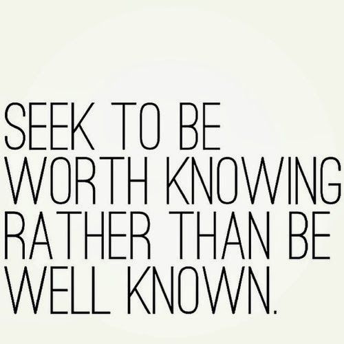 Seek to be…